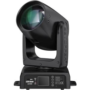 BETOPPER 150W Moving Head DJ Lights with Beam 12 GOBO 12 Colors 1 Prism Plate DMX Sound Activated Stage Light for DJ Party Bar Wedding Stage Lighting (1 Pack)