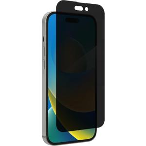 ZAGG InvisibleShield Glass Elite Screen Protector for iPhone 14 Pro Max, 2-Way Privacy, Reinforced Edges, 5X Shatter Protection