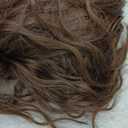 80s Rock Mullet Wigs for Men and Women Long Brown Curly Wig 70s 80s Costumes for Men Women Halloween Cosplay Party Wigs