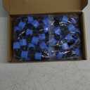 Frienda 50 Pcs Drip Irrigation Kit, 1/4" Barb for 5/8" Drip Tape, Twist Locks, Blue PP Plastic, Suitable for Gardens, Landscaping