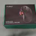 Nulea M501 Wireless Trackball Mouse, Rechargeable Ergonomic, Thumb-Controlled, Smooth Precision, 3-Device Connect (Bluetooth/USB), Fits PC, Laptop, Mac, WindowsDusty Pink
