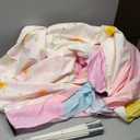 Twin Bed Tent for Kids, Twin Size Bed Canopy with Star Lights, Privacy Space Blackout Sleeping Tents, Indoor Breathable Portable Bunk Bed Tent for Girls, Rainbow