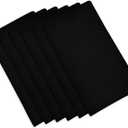 Cotton Dinner Napkins Black - 6 Pack (18 inches x18 inches) Soft and Comfortable - Durable Hotel Quality - Ideal for Events and Regular Home Use