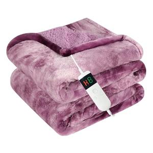 Amazon.com: Cushious Electric Heated Blanket Twin 62''x84''Size Faux Fur Heating Blanket 10 Heating Settings, 1-8h Timer & Overheat Protection, Machine Washable, Soft Flannel and Sherpa Full Body Warmth : Home & Kitchen, Purple