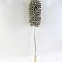 Telescopic Ceiling Fan Duster with Removable Chenille Fabric Grey