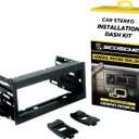 Scosche GM1483B Single DIN Dash Kit Compatible with Select 1995-05 Cadillac, Chevrolet and GMC Full Size Trucks - Car Stereo Radio Install Kit - Single DIN Radios Only - See Fit Guide in Images
