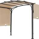 85''x 208'' Universal Replacement Pergola Cover for Pergola L-PG080PST and Other Same Size of Pergolas, (Light Beige)