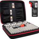 Tenergy Alkaline Batteries & Storage Case, 48xAAs, 48xAAAs, 8xC Size, 8xD Size, 8 Pack 9V Size Batteries, and Battery Organizer Case