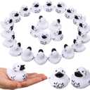 Sotiff 24 Pcs Musical Notes Rubber Ducks Bulk Music Mini Rubber Duckies White Black Ducks for Music Party Decor Birthday Decoration Choir Gift Musical Bridal Shower Supply(White)