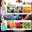 2 x L'odeur Vill Car Fresheners, 2Pack Vent Clips Car Diffuser, Up to 180 Days Hanging Air Freshener - Jasmine & Lily and Miss Coco