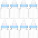 Baby Shower Favor - 36 Pack Mini Milk Bottle Party Favor Gift Bag Boxes 1.5" x 3.5" - Baby Shower Candy Jar (Blue)
