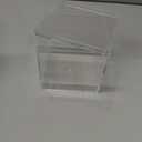 Juexica 12 Pcs Clear Acrylic Box with Lid Plastic Small Acrylic Boxes Decorative Storage Box Jewelry Display Mini Clear Container for Home Candy Pill Tiny Jewelry(Square,3.3 x 3.3 x 3.3)