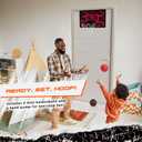 AND1 Over the Door Mini Basketball Hoop: 18x12 Shatterproof Backboard, 2 Mini Basketballs, and Hand Pump Included- Ultimate Indoor Basketball Accessory for Kids and Adults, No Tools Required