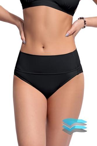Beautikini Period Swimwear Bikini Menstrual Leakproof Swim Bottoms Period Bathing Suits for Teens Girl Size S