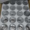 KEYWING 24 Pack 4oz Juice Shot Bottles with Caps- Small Glass Jars for GingerWellness Shots,Whiskey - Travel mini Reusable Wide Mouth Clear bottles- Leakproof, Dishwasher Safe.