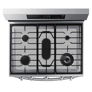 FireFly Home Stove Top Protector for Samsung Gas Range Stove Top, Custom Fit Ultra Thin Reusable Burner Splatter Spill Guard Protective Cover Liner in Silver  NX60A6711SS/AA