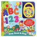 ABC 123 Sing, Read & Play - Children's Deluxe Music Player Toy and Board Book Set, Ages 1-5