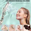 SR SUN RISE Filtered Shower Head with Handheld High Pressure 9 Spray Mode Showerhead Detachable Shower Head Water Softener Filters Beads for Hard Water Remove Chlorine 4 Filters Brushed Nickel
