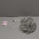 Grandma Wig And Accessories for Old Lady Costume Grey Curly Granny Wigs for Women 100 Days of School Sliver Synthetic Wigs For Cosplay Halloween Party Use(Gray Wig 5pcs Set)