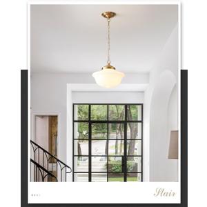 Schoolhouse Light Fixture, 12 Inch Black Finish with Milk Glass Semi Flush Mount Ceiling Light, Ceiling Light Fixture for Kitchen Hallway Entryway (Type C Pendant Light)