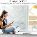 Haton Window Privacy Film, Frosted Glass Film, Sun Blocking Static Cling for Bathroom & Office, Heat Control Anti Glare Removable, UV Rejection Non-Adhesive Covering for Home, 29.5" x 118.1"