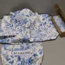 Empty Mahjong Tile Bag for Mahjong Set,Mahjong Bag The Perfect Mahjong Gifts for Women,Mahjong Bags for Tiles and Racks,Mahjong Rack Bag for American Mahjong Tile Set(Bule)