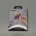 Canon QX20 Color Ink/Label Set, 4x6 Photo Paper, 20 Sheets, 3.4 x 2.1 Inch, White, Recyclable, Uncoated