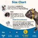 BARKLESS Short Snout Dog Muzzle, Soft Silicone Flat Faced Muzzle for French Bulldog Shih Tzu and Pug for Biting Chewing Licking and Grooming, Allows Panting, L