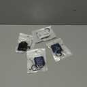 Airtag Holder 4 Pack, IP68 Waterproof Air Tag. Holder Keychain,Hard TPU Airtag Keychain, 360 Full Protection, Apple Tag Holder with Key Ring for Apple Airtag.(Black 4 Pack)