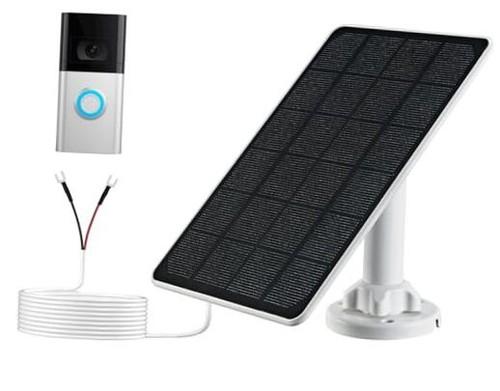 Solar Panel Charger Compatible with Ring Video Doorbell 3/3+/4, Battery Video Doorbell Plus, 13ft Waterproof Charging Cable, 360°Adjustable Mount,5W 5V, 7.5 * 6.4" Solar Panel Charger Compatible with Ring Video Doorbell 3/3+/4, Battery Video Doorbell Plus, 13ft Waterproof Charging Cable, 360°Adjustable Mount,5W 5V, 7.5 * 6.4"