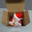 Gfilay Upgraded Climbing Santa Claus on Rope, Animated Electric Musical Christmas Ornament with 3 Modes, Secure Tree Hook & Reinforced White PVC Case, Heartwarming Holiday Decoration Gift