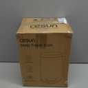 Cesun 1.2 Gallons Small Black Trash Can, Bathroom Garbage Can with Lid and Foot Pedal, Mini Round Wastebasket for Bathroom, Bedroom, Office, 4.5 Liters / 1.2 Gallons, Matte Black