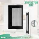 316452758 Range Oven Outer Door Glass Compatible with Frigidaire