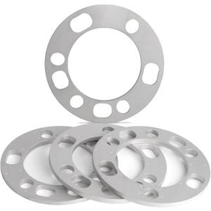JiiinMiiin 4PCS 6 Lug and 5 Lug Universal 8mm Wheel Spacers Adapters with Center Bore 108mm 5x139.7 6x139.7 for 75-96 F150,94-18 Ram 1500 98-20 Silverado 1500 (Chrome)