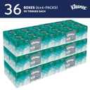 Kleenex Professional Facial Tissue, Bulk (21271), 2-Ply, White, Upright Cube Boxed Format, Designed for Business (90 Tissues/Box, 6 Bundles of 6 Boxes, 3,240 Sheets/Case)