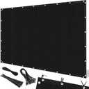 Artpuch 90% Sun Shade Cloth, 8 x 12 FT Pergola Shade Cover Canopy with Grommets, Sun Screen Fabric Tarp for Patio, Outdoor, Garden, Backyard, Black