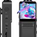 4K WiFi Action Camera with 180 Rotating Lens and LED Light, 40MP Ultra HD, 135 Wide Angle, APP Control Water Proof Handheld Camera for Outdoor Sports, 1000mAh Long Battery