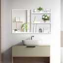 Bathroom Mirror with Shelf 40" x 24.4" Wall Mirror with Storage