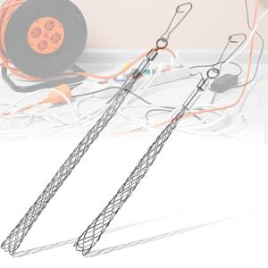 Gisafai 2 Pcs 1/2 in and 3/4 in Wire Pulling Grip Mesh Metal Cable Puller Socks Wire Tools for Electrical Grips Light and Heavy Cables