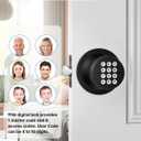 HIDALIFE Door Knob with Keypad, Door Knob with Lock, Keyless Entry Door Lock with Code for Front Door Garage Home Apartment, Matte Black
