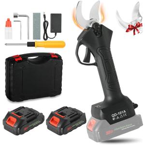 Electric Pruning Shears, 30mm(1.2 inch) Cutting Diameter, Battery Powered Professional Cordless Brushless Pruning for Tree Branch, SK5 Blades2 Pack Lithium-ion Battery