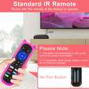 (Pack of 2) Remote Compatible with Roku Players and Roku TV Remote, for Roku Box 1 2 3 4,Roku Express/+, Premiere/+, Ultra and TCL Hisense Onn Element Philips Roku TV with Anti-Lost Case