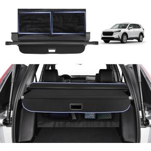 Cargo Cover for Honda CRV 2023-2025 with Extra Storage Net, Retractable Trunk Cover for Honda CR-V Security Shield Shade Cover with No Gap Design