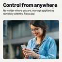 Amazon Basics Smart Plug, Works with Alexa Only, 2.4 GHz Wi-Fi, No Hub Required, 2 Pack, White