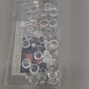 Keyboard Stickers for Long Nails - Clear Glass Long Nail Keyboard Cover, Raised Nail Art Typing Sticker for Laptop, Desktop, PC & Calculator Keycap Device - 54PCS(0.63 x 0.31 inch)