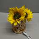 Fussion Sunflower Lamp Gifts for Women, Rechargeable Warm Flowers Night Light, 3 Color Temperature Stepless Dimming Touch CordlessTable Lamp, Birthday Gift for Mom Grandmom Girlfriend