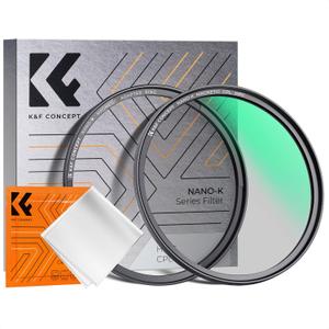 K&F CONCEPT 67mm Magnetic Circular Polarizer Lens Filter with Cleaning Cloth Optical Glass Ultra Slim Polarizing CPL Lens Filter with 18 Multi-Layer Coatings (K-Series)