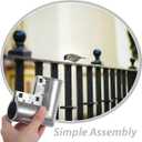 POPETPOP Chain Link Fence Corner Bracket 3.58X3.58X1.57In Zinc-Plated Fence Gate Hardware for Repair and Assembly Outdoor Farm Garden Use