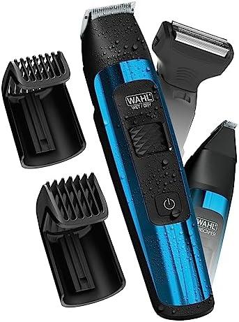 Wahl Manscaper® Total Body Grooming and Your Hair Down There Rechargeable Deluxe Hair Trimmer and Shaver with Safe-Touch Detachable Stainless Steel Precision Blades - Model 5708