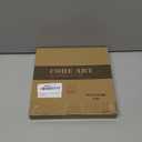 CORE ART 6x6 Picture Frame, Handmade Wood Rustic White Photo Frame, High Definition Semi-tempered Glass Wall or Tabletop Display (6x6 - 1 pack)